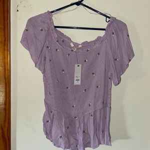 New with tags. Large purple blouse from Francescas.